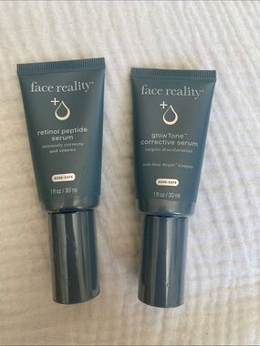 Face Reality Retinol Peptide Serum and Glowtone corrective serum